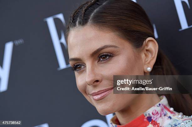 Personality Maria Menounos arrives at the 6th Annual ELLE Women In Music Celebration Presented by eBay at Boulevard3 on May 20, 2015 in Hollywood,...