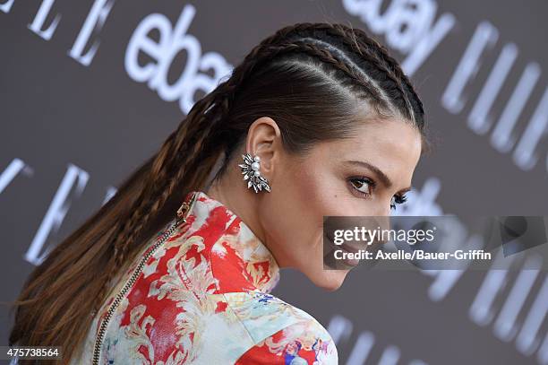 Personality Maria Menounos arrives at the 6th Annual ELLE Women In Music Celebration Presented by eBay at Boulevard3 on May 20, 2015 in Hollywood,...