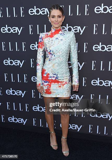 Personality Maria Menounos arrives at the 6th Annual ELLE Women In Music Celebration Presented by eBay at Boulevard3 on May 20, 2015 in Hollywood,...