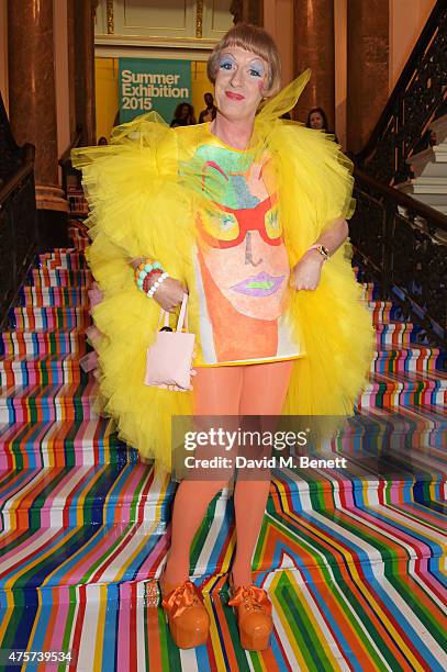 Grayson Perry attends the Royal Academy of Arts Summer Exhibition preview party at the Royal Academy of Arts on June 3, 2015 in London, England.
