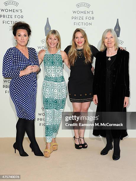 Grace Dent, Kate Mosse, Laura Bates and Helen Dunmore arrive to celebrate the 2015 Baileys Women's Prize for Fiction at London's Royal Festival Hall...
