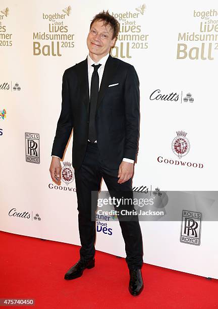 William Orbit arrives for the Together for Short Lives Midsummer Ball at Banqueting House on June 3, 2015 in London, England.