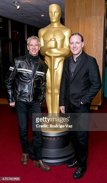 Animator Chris Sanders and director Kirk DeMicco attend the 86th Annual Academy Awards Oscar Week Celebrates Animated Features at AMPAS Samuel...
