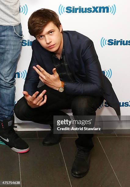 Actor Nick Robinson visits the SiriusXM Studios on June 3, 2015 in New York City.