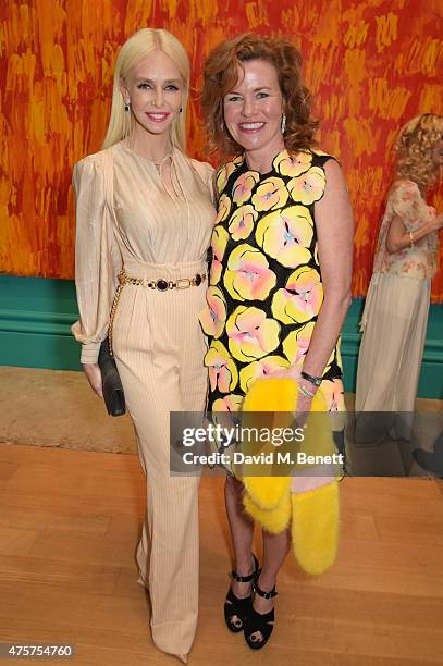 Amanda Cronin and Erin Morris attend the Royal Academy of Arts Summer Exhibition preview party at the Royal Academy of Arts on June 3, 2015 in...