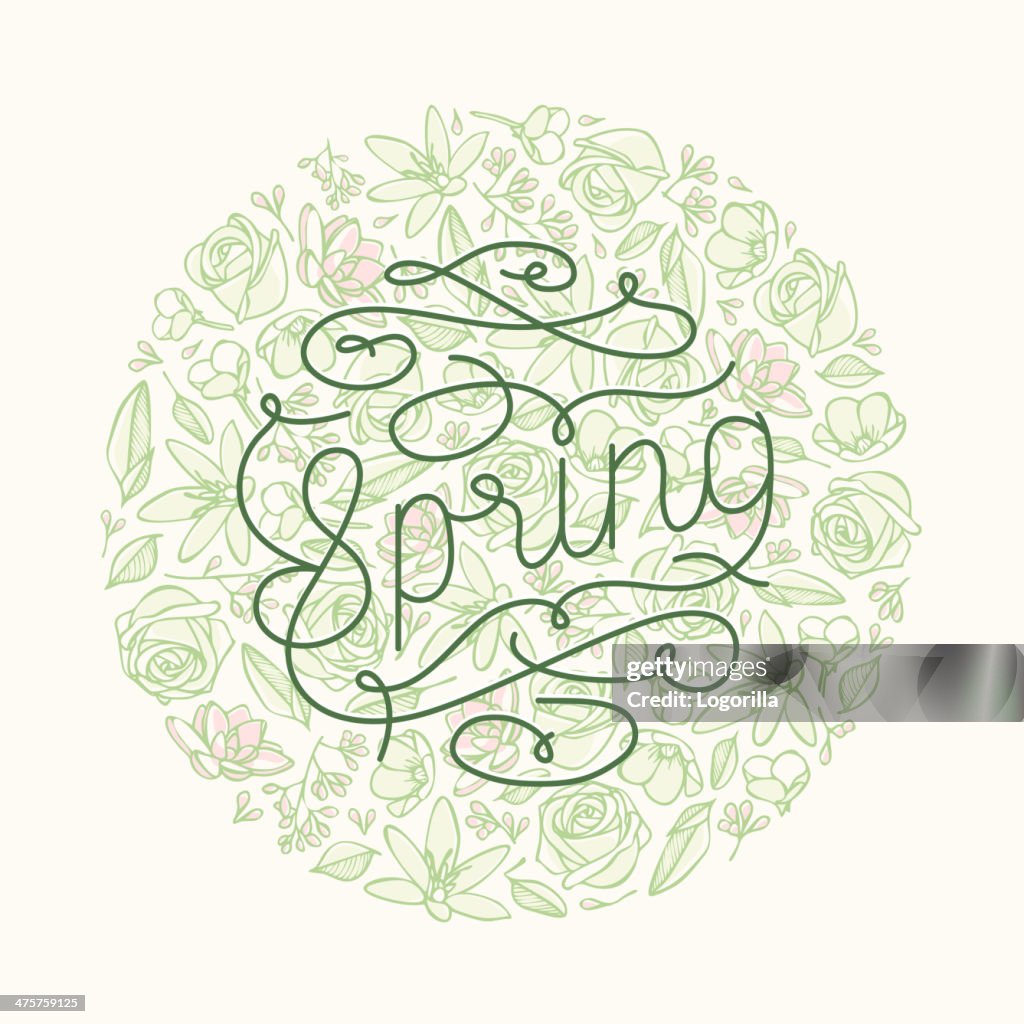 Spring Animation Wording Spring Flowers And Wording High-Res Vector Graphic - Getty Images