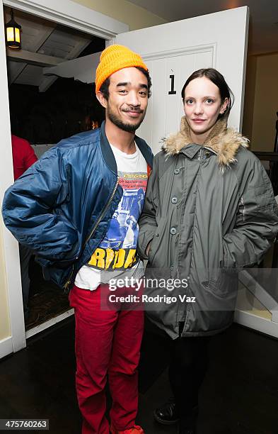 Artist Lucien Smith attends OHWOW: opening reception featuring works by Robert Mapplethorpe at Chateau Marmont on February 28, 2014 in Los Angeles,...