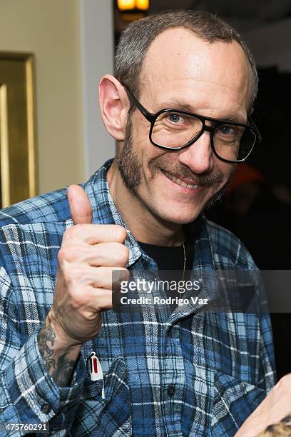 Photographr Terry Richardson attends OHWOW: opening reception featuring works by Robert Mapplethorpe at Chateau Marmont on February 28, 2014 in Los...