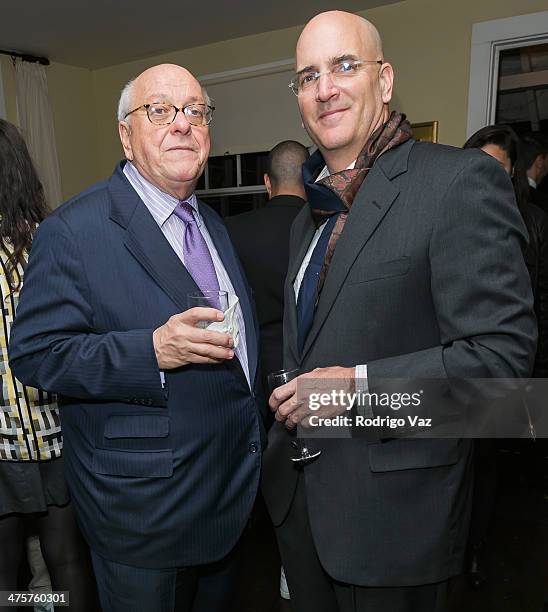 President of the Mapplethorpe Foundation Michael Ward Stout attends OHWOW: opening reception featuring works by Robert Mapplethorpe at Chateau...