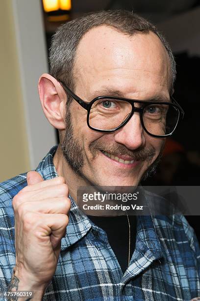 Photographr Terry Richardson attends OHWOW: opening reception featuring works by Robert Mapplethorpe at Chateau Marmont on February 28, 2014 in Los...
