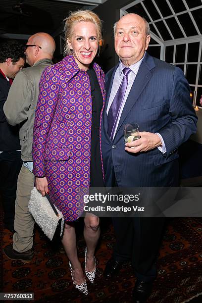 Karen Mulligan and president of the Mapplethorpe Foundation Michael Ward Stout attend OHWOW: opening reception featuring works by Robert Mapplethorpe...