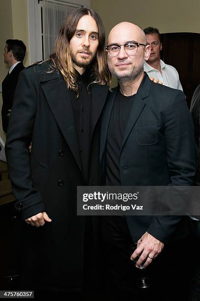 Actor Jared Leto and OHWOW Co-Founder Al Moran attend OHWOW: opening reception featuring works by Robert Mapplethorpe at Chateau Marmont on February...