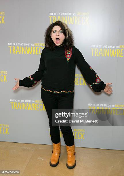 Caitlin Moran attends as Glamour Magazine hosts a screening of new comedy film Trainwreck with Amy Schumer in attendance at The Mayfair Hotel on June...