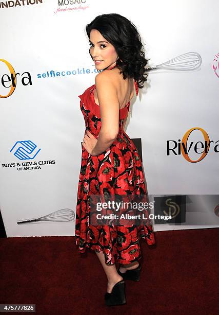 Actress Christina DeRosa arrives for the Viva Glam Issue Launch Party Hosted by cover girl Leah Remini held at Riviera 31 on June 2, 2015 in Beverly...