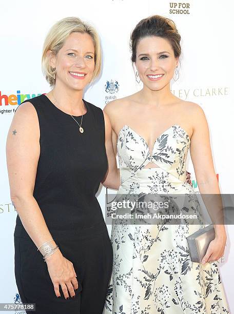 Jewelry designer Astley Clarke and actress Sophia Bush attends the British Consul General hosted Theirworld collaboration with Astley Clarke summer...