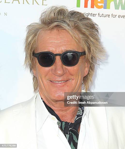 Singer/songwriter Rod Stewart attends the British Consul General hosted Theirworld collaboration with Astley Clarke summer reception at The British...