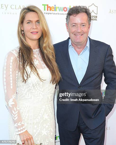 Journalist Piers Morgan and wife, Celia Walden, attend the British Consul General hosted Theirworld collaboration with Astley Clarke summer reception...