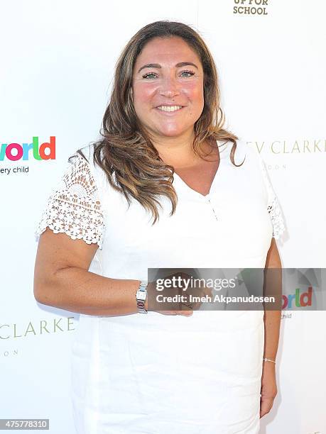 Television personality Jo Frost attends the British Consul General hosted Theirworld collaboration with Astley Clarke summer reception at The British...