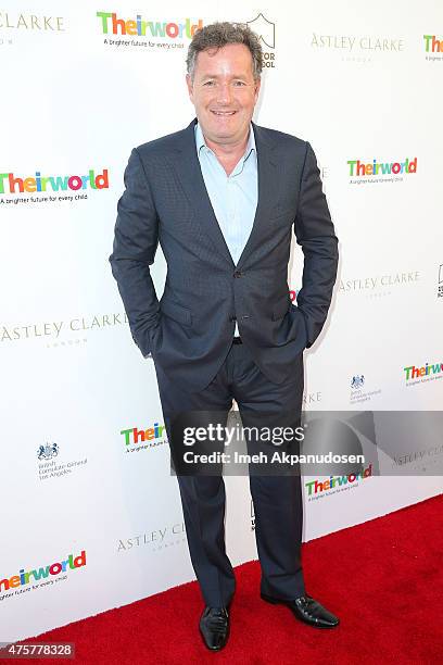 Journalist Piers Morgan attends the British Consul General hosted Theirworld collaboration with Astley Clarke summer reception at The British...