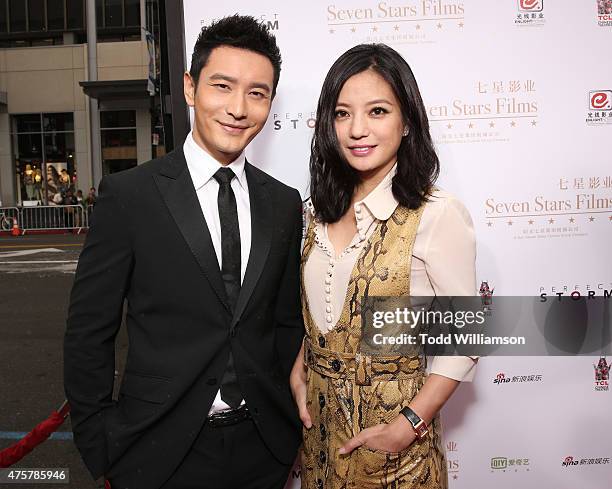 Huang Xiaoming and Zhao Wei attend the 88th Birthday Of TLC Chinese Theater IMAX, Honoring Justin Lin, Zhao Wei And Huang Xiaoming with Iconic...