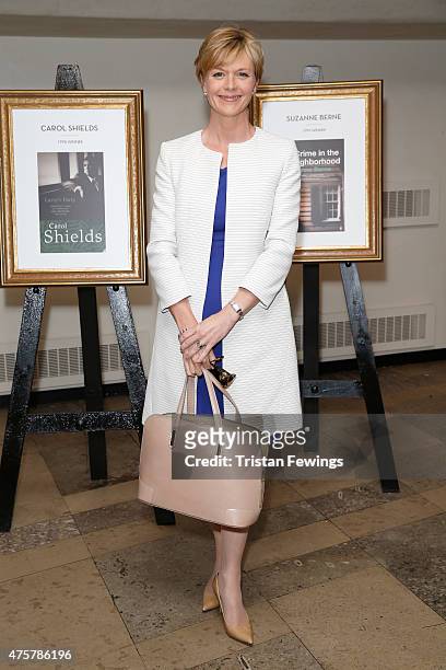 Presenter Julie Etchingham arrives to celebrate the 2015 Baileys Women's Prize for Fiction at London's Royal Festival Hall on Wednesday 3 June 2015...