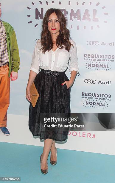 Actress Ana Morgade attends 'Requisitos para ser una persona normal' premiere at Palafox cinema on June 3, 2015 in Madrid, Spain.