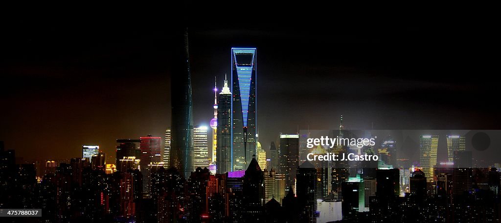 Shanghai Skyline Night view