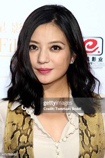 Actress Zhao Wei is honored with hand/footprint ceremony during the 88th Birthday Commemoration Of TCL Chinese Theatre IMAX at the TCL Chinese...