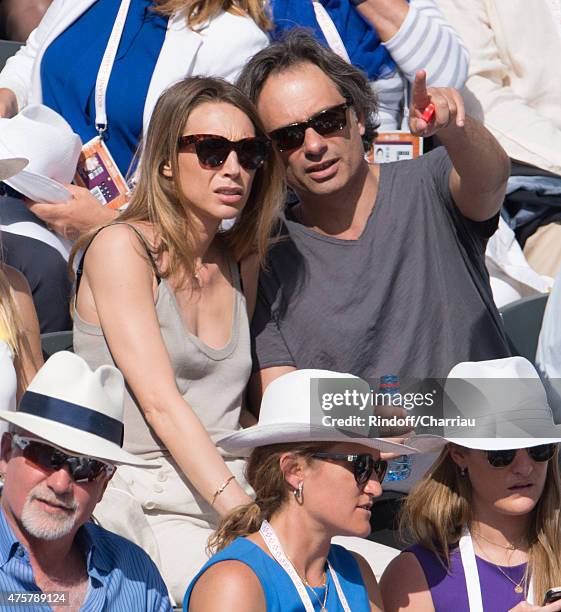 Laura Smet and guest attend the French open at Roland Garros on June 3, 2015 in Paris, France.