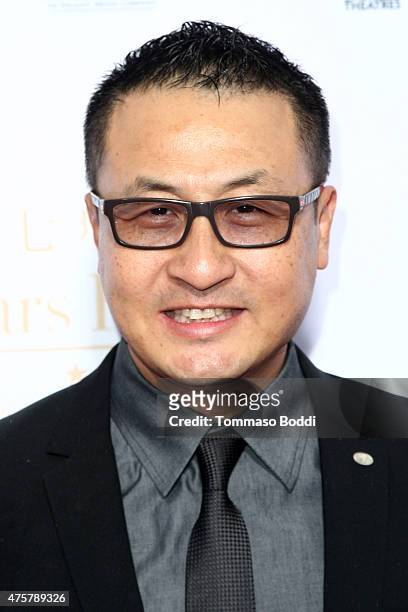 Mr. E attends the TCL Chinese Theatre IMAX hand/footprint ceremony honoring Justin Lin, Zhao Wei, Huang Xiaoming during the 88th Birthday...