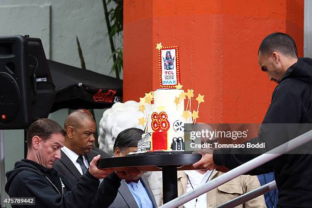 General view of atmosphere during the TCL Chinese Theatre IMAX hand/footprint ceremony honoring Justin Lin, Zhao Wei, Huang Xiaoming during the 88th...