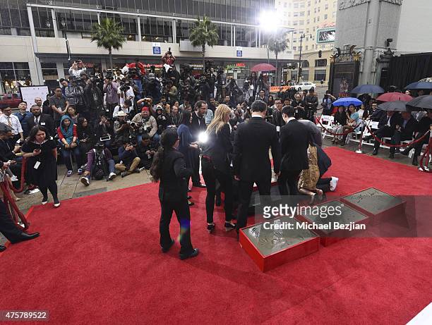 General view as seen at Bruno Wu and Seven Stars Entertainment Sponsor TCL Chinese Theatre Handprints For Director Justin Lin And Chinese Stars Zhao...