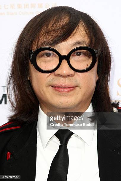Music producer Wayne Kao attends the TCL Chinese Theatre IMAX hand/footprint ceremony honoring Justin Lin, Zhao Wei, Huang Xiaoming during the 88th...