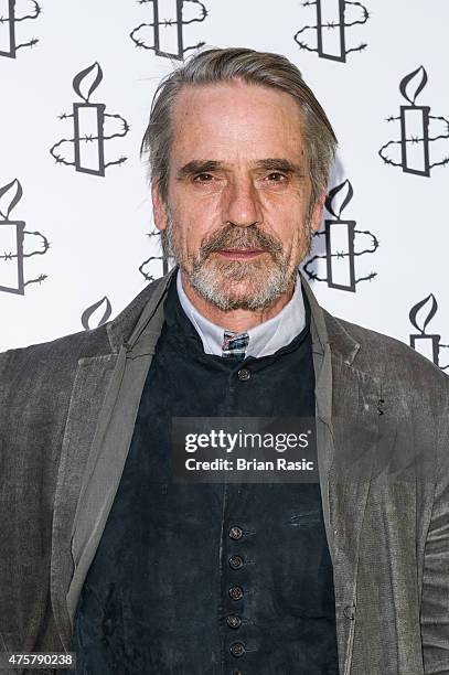 Jeremy Irons attends Amnesty International UK celebrate 10th anniversary of headquaters on June 3, 2015 in London, England.