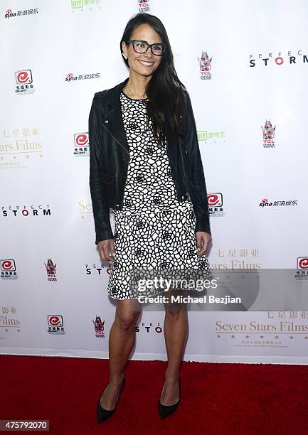 Actress Jordana Brewster poses for portrait at Bruno Wu and Seven Stars Entertainment Sponsor TCL Chinese Theatre Handprints For Director Justin Lin...