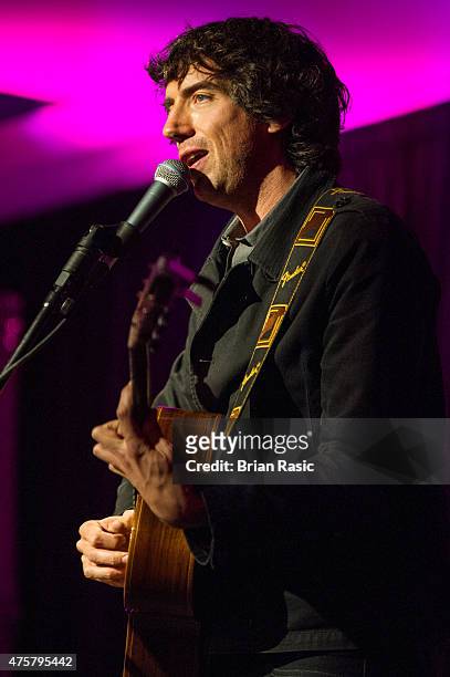 Gary Lightbody of Snow Patrol performing during Amnesty International UK celebrate 10th anniversary of headquaters on June 3, 2015 in London, England.