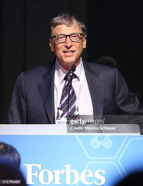 Bill Gates speaks at the Forbes' 2015 Philanthropy Summit Awards Dinner on June 3, 2015 in New York City.