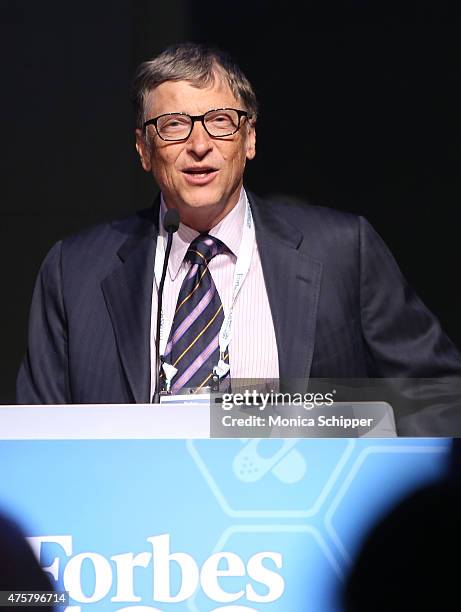 Bill Gates speaks at the Forbes' 2015 Philanthropy Summit Awards Dinner on June 3, 2015 in New York City.