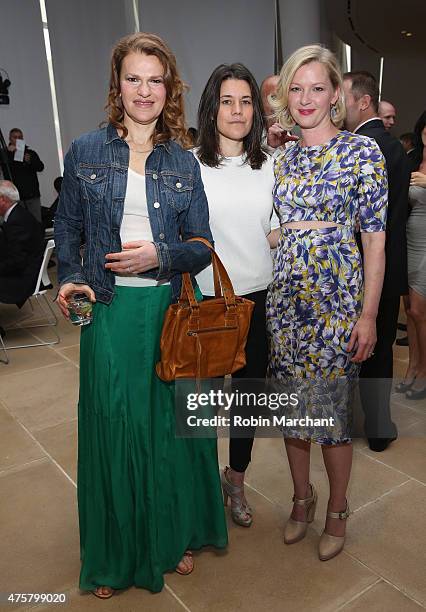 Actress Sandra Bernhard, Sara Switzer and Gretchen Mol attend Up2Us Sports to Celebrate 5 Years Of Change Through Sports on June 3, 2015 in New York...