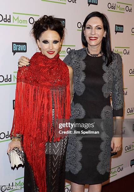 Designer Stacey Bendet and actress Jill Kargman attend the Bravo Presents a special screening of "Odd Mom Out" at Florence Gould Hall on June 3, 2015...