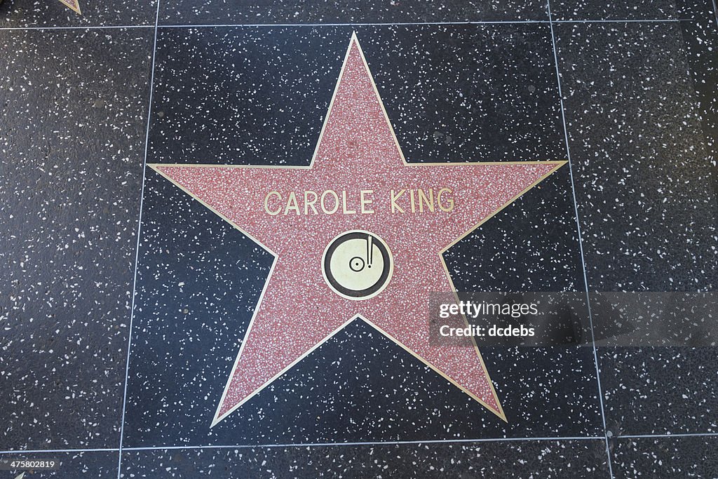 Hollywood Passeio da Fama de Hollywood Estrela Carole King