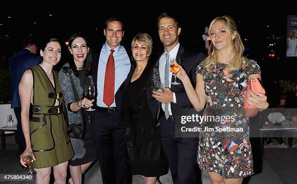 Actors KK Glick, Jill Kargman, Andy Buckley, Joanna Cassidy, Sean Kleier and Abby Elliott attend the Bravo Presents a special screening of "Odd Mom...