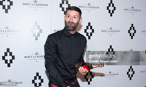 Fashion designer Marcelo Burlon attends the Moet Nectar Imperial Rose x Marcelo Burlon Launch Event at Cipriani Downtown on June 3, 2015 in New York...