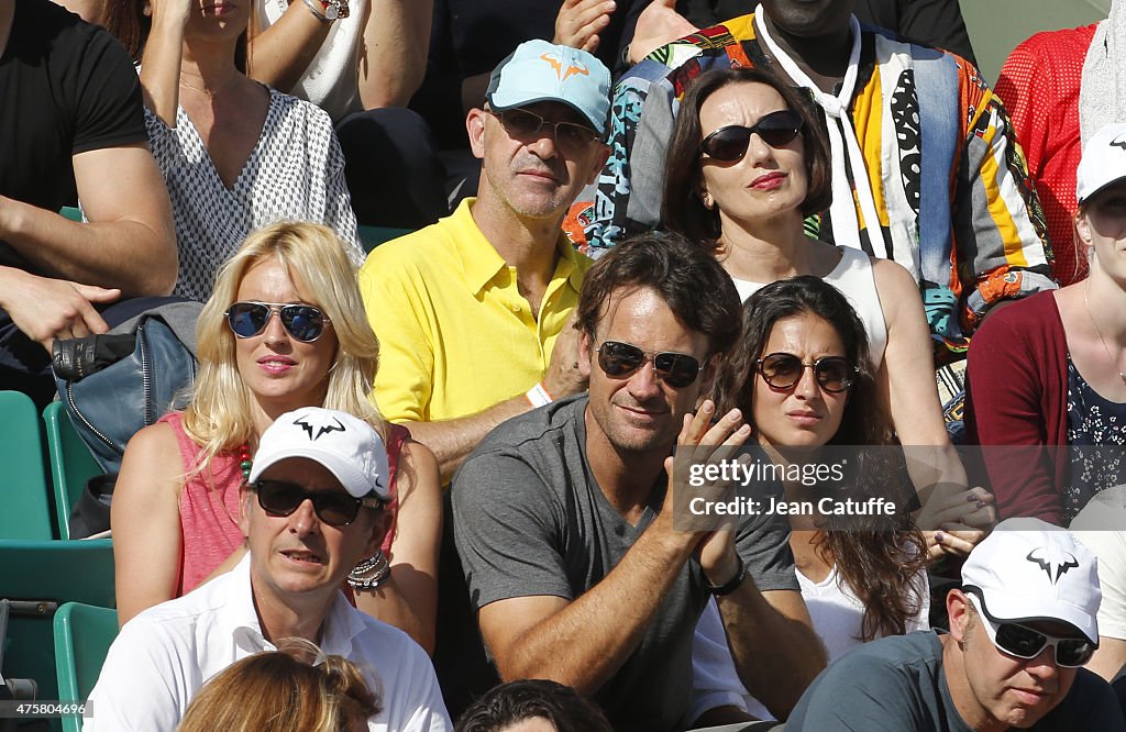 Celebrities at French Open 2015 - Day Eleven