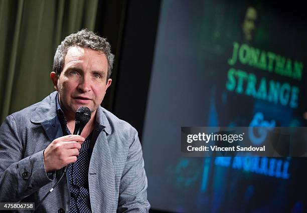 Actor Eddie Marsan attends The SAG Foundation hosts "Jonathan Strange & Mr Norrell" special screening and Q&A at SAG Foundation Actors Center on June...