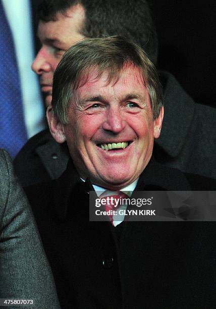 Kenny Dalglish, non-executive director at Liverpool football club, is pictured before the English Premier League football match between Southampton...