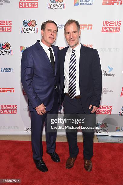 Dr. David Colbert and Up2Us Sports Founder & CEO Paul Caccamo attend the Up2Us Sports celebration of 5 Years of change through sports on June 3, 2015...
