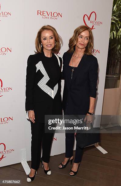 Marjorie Bach and Barbara Bach attend the Halle Berry lunch celebration for Women Cancer Research at Four Seasons Hotel Los Angeles at Beverly Hills...