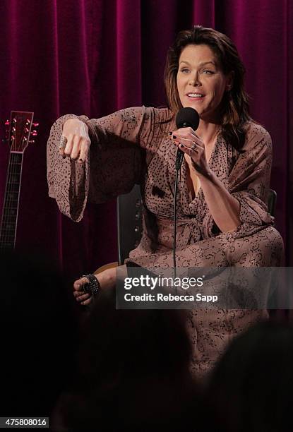 Singer-songwriter Beth Hart speaks onstage at The Drop: Beth Hart at The GRAMMY Museum on June 3, 2015 in Los Angeles, California.