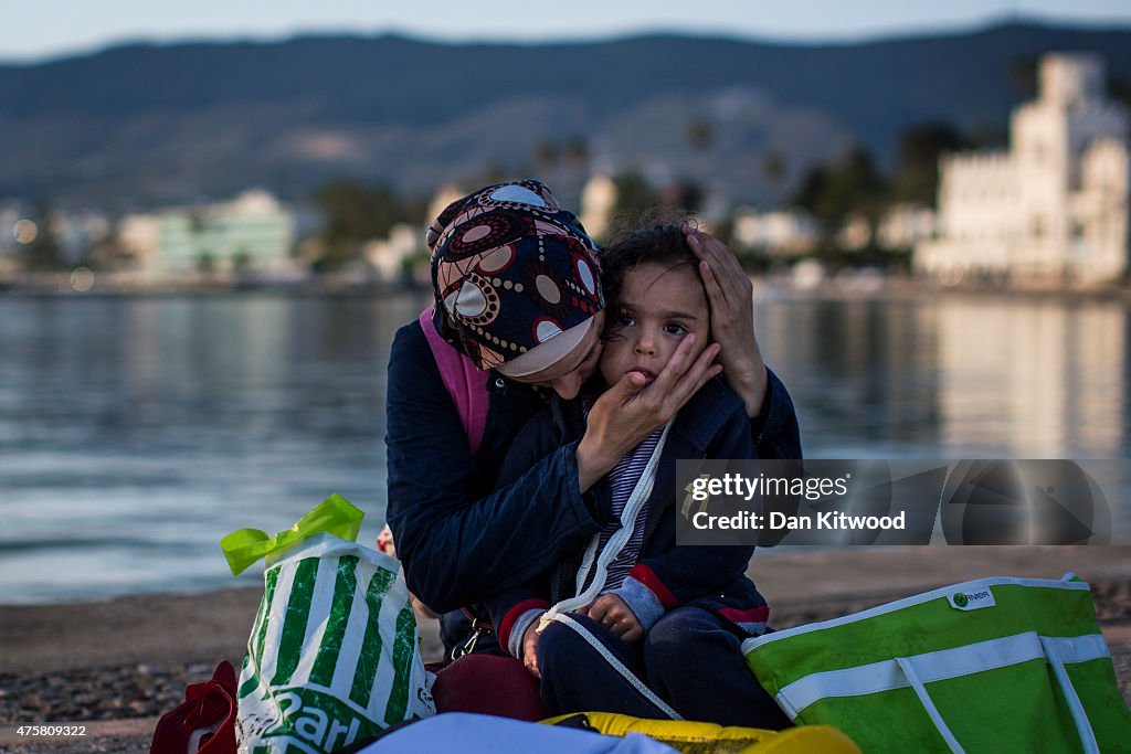 Migrants Continue To Arrive On Greek Island Of Kos